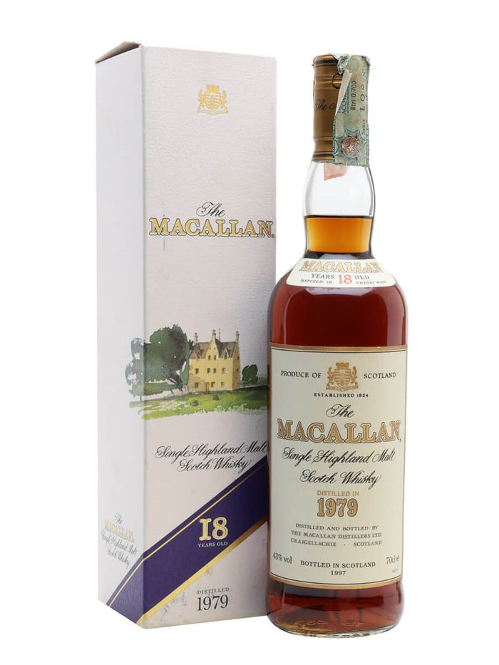 Macallan 18 Year Old (D.1979, B.1997) Sherry Wood Scotch Whisky | 700ML
