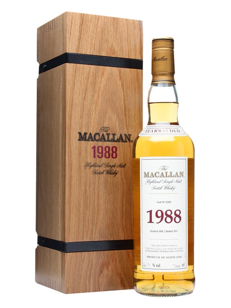 Macallan 1988 23 Year Old Fine & Rare Speyside Single Malt Scotch Whisky | 700ML at CaskCartel.com