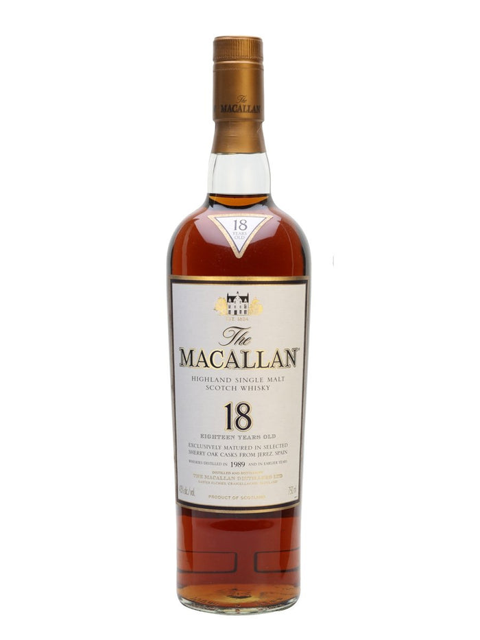 Macallan 1989 18 Year Old Speyside Single Malt Scotch Whisky