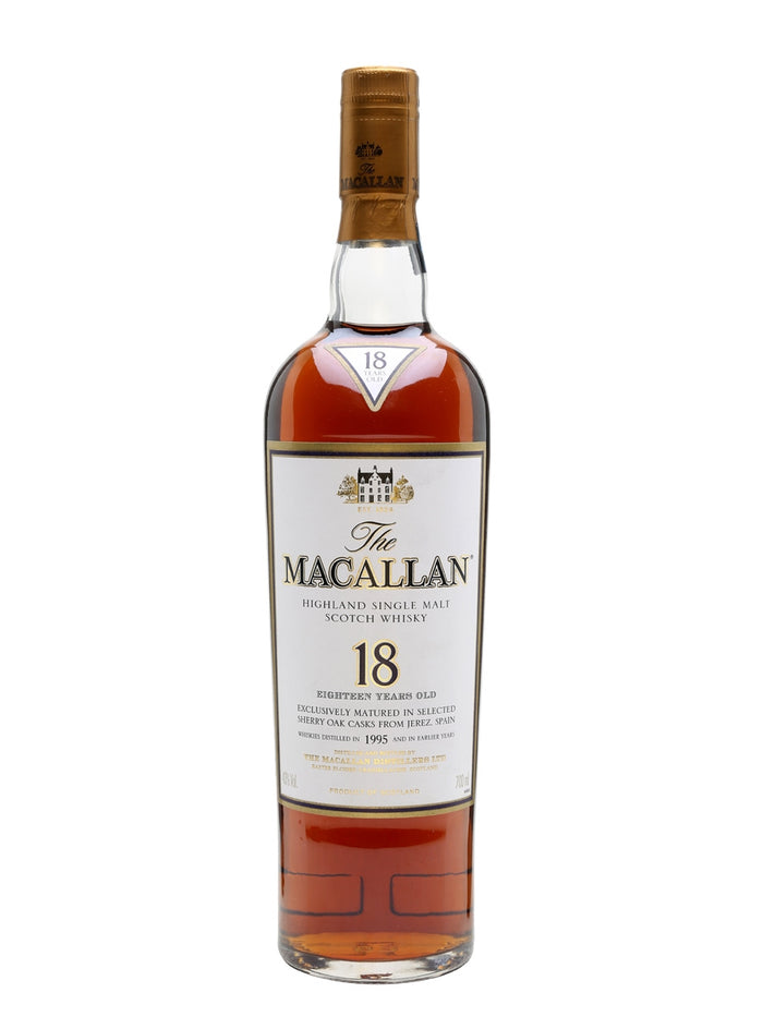 Macallan 1995 18 Year Old Sherry Oak Speyside Single Malt Scotch Whisky