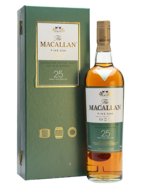 Macallan 25 Year Old Fine Oak Speyside Single Malt Scotch Whisky | 700ML at CaskCartel.com