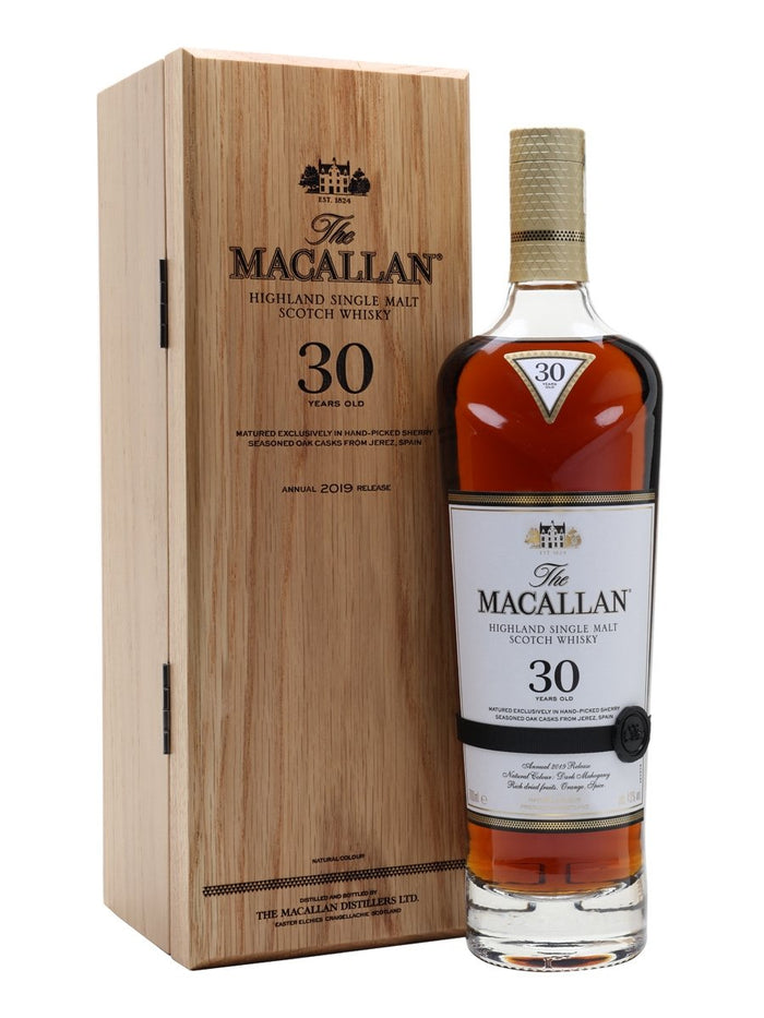 Macallan 30 Year Old Sherry Oak 2019 Release Speyside Single Malt Scotch Whisky | 700ML