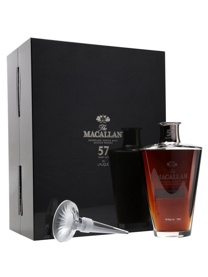 Macallan 57 Year Old Lalique Crystal Speyside Single Malt Scotch Whisky