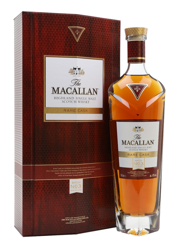 Macallan Rare Cask Batch No.3 2018 Release Speyside Single Malt Scotch Whisky - CaskCartel.com