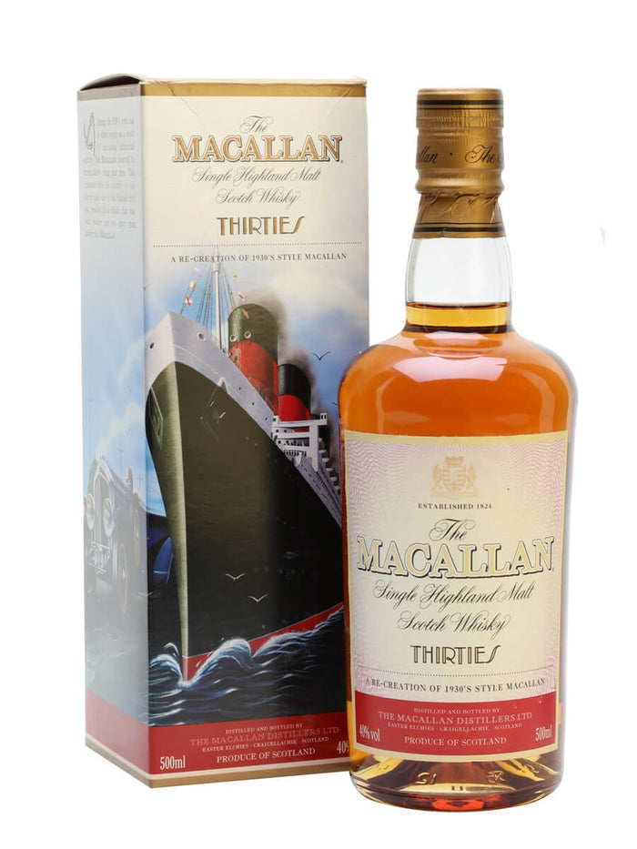 Macallan Travel Series 1930's Highland Single Malt Scotch Whisky