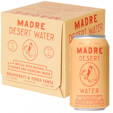 Madre Desert Water Madre Mezcal Grapefruit & Yerba Santa Cocktail | 4*355ML at CaskCartel.com
