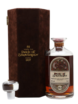 Pride of Strathspey 1937 50 Year Old Crystal Decanter Highland Single Malt Scotch Whisky | 700ML at CaskCartel.com