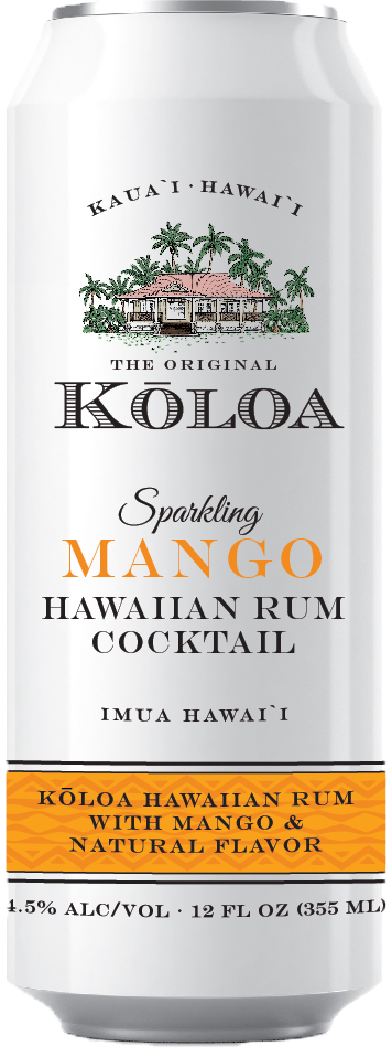 Koloa Rum Company Sparkling Mango Hawaiin Rum Cocktail | 4x355ML at CaskCartel.com