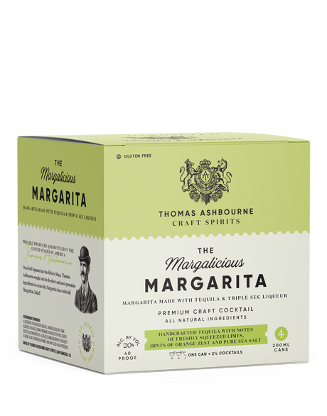 Thomas Ashbourne Craft Spirits The Margalicious Margarita Cocktail | 4*200ML at CaskCartel.com