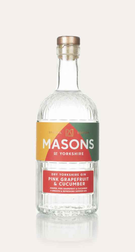 Masons Dry Yorkshire - Pink Grapefruit & Cucumber Gin | 700ML