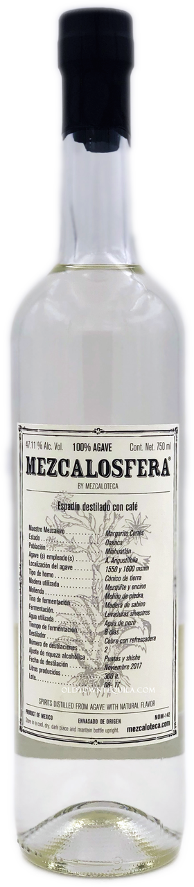 [BUY] Mezcalosfera Espadin Destilado con Café Mezcal at CaskCartel.com