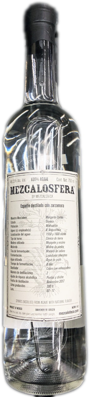 Mezcalosfera Espadin Destilado Con Zarzamora Mezcal