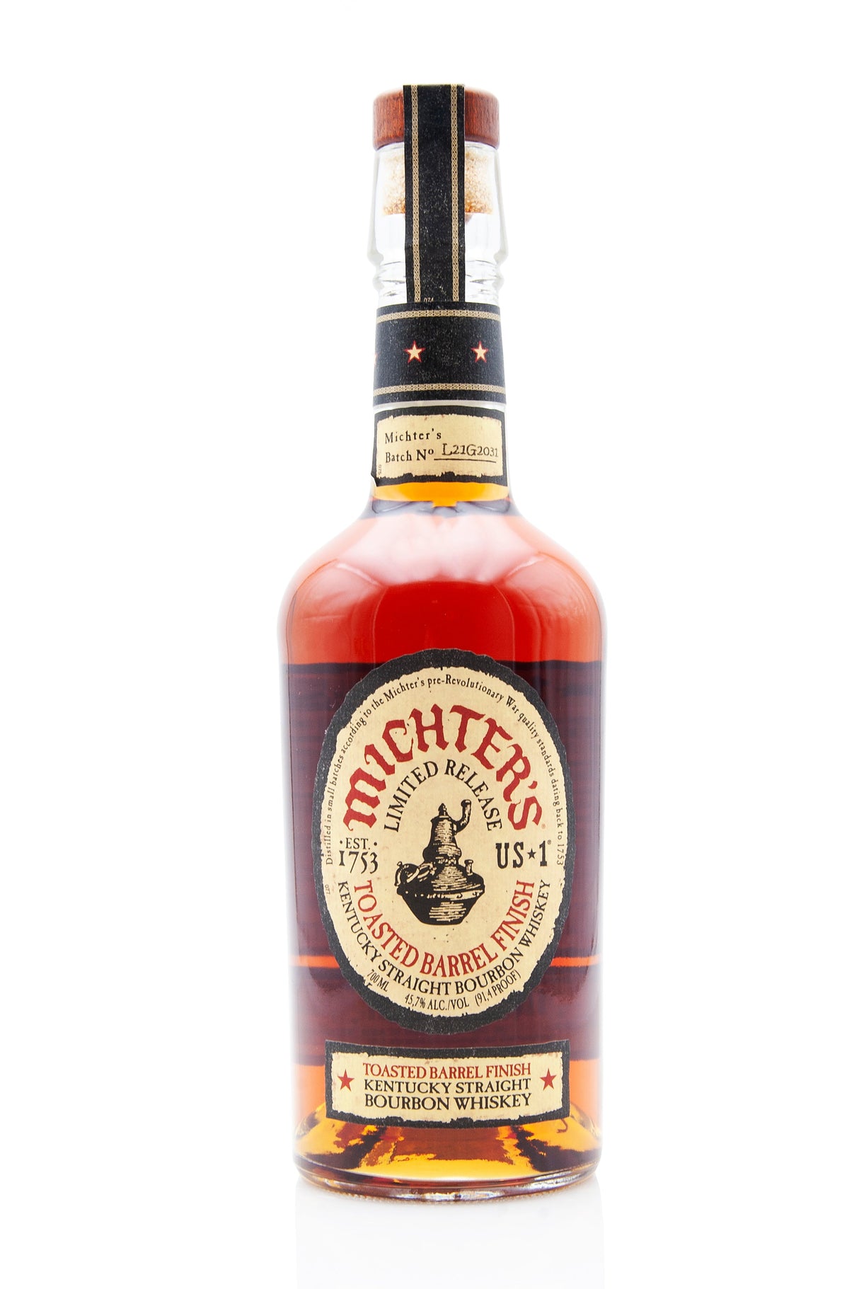 Michter’s US* 1 Toasted Barrel Finish (Batch L21G2031) Kentucky Bourbon Whiskey | 700ML at CaskCartel.com