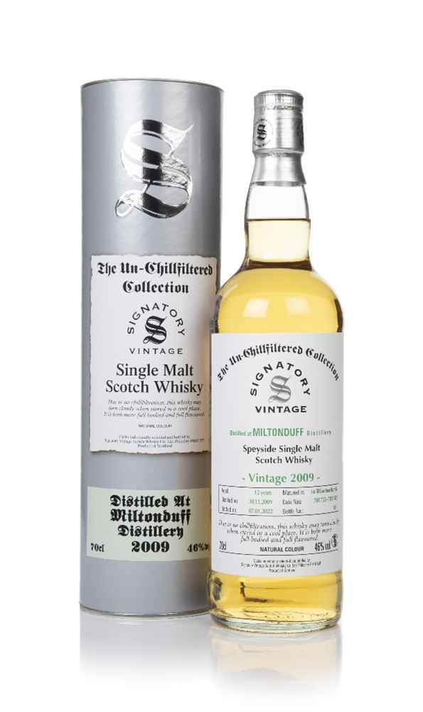 Miltonduff 12 Year Old 2009 (casks 701735 & 701742) - Un-Chillfiltered Collection (Signatory) Scotch Whisky | 700ML at CaskCartel.com