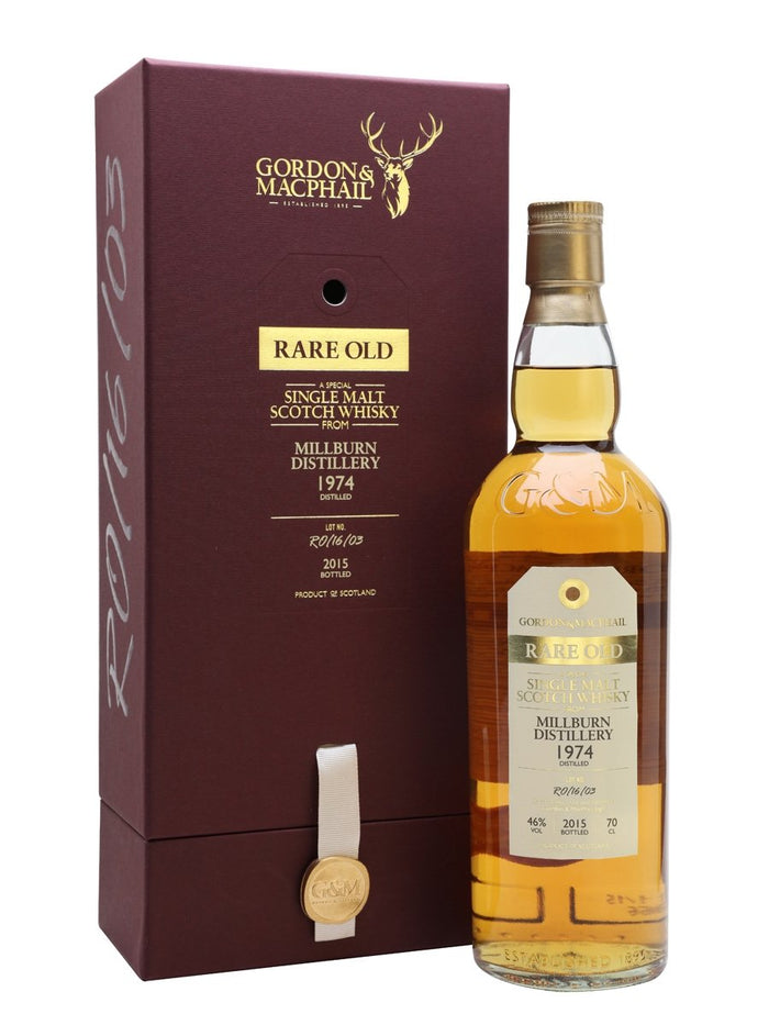 Millburn 1974 40 Year Old Rare Old Gordon & MacPhail Highland Single Malt Scotch Whisky | 700ML