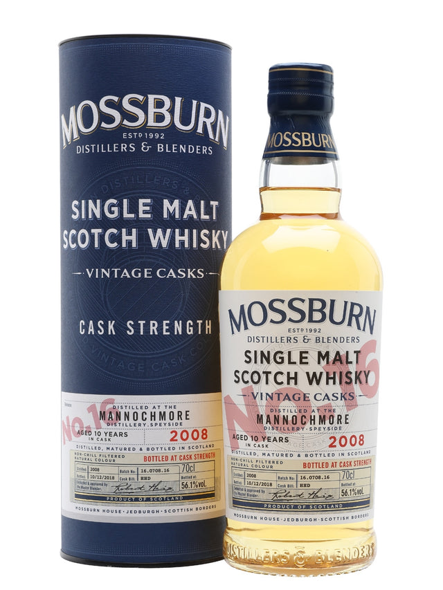 Mannochmore 2008 10 Year Old Vintage Casks #16 Mossburn Speyside Single Malt Scotch Whisky | 700ML at CaskCartel.com