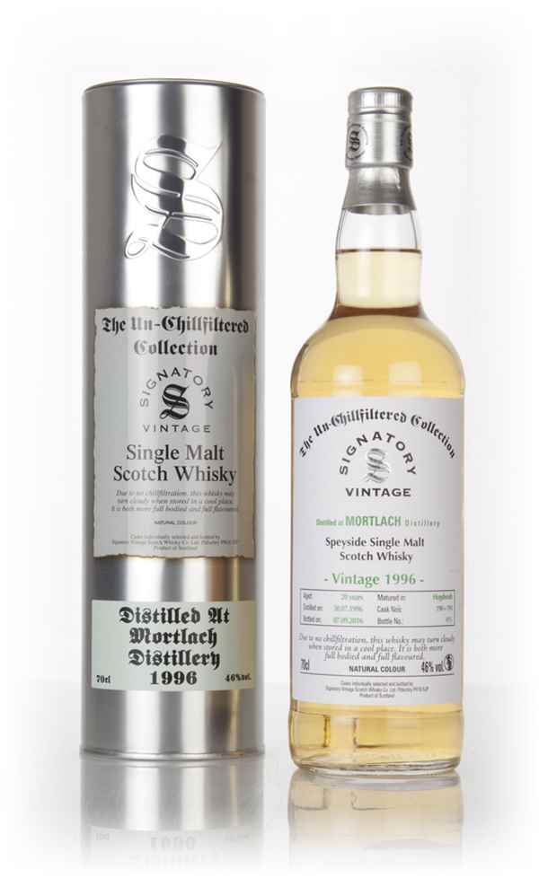 Mortlach 20 Year Old 1996 (casks 190 & 191) - Un-Chillfiltered Collection (Signatory) Scotch Whisky | 700ML at CaskCartel.com