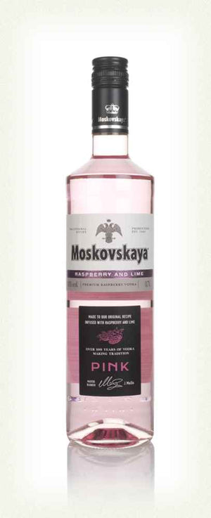 Moskovskaya Pink Raspberry & Lime Vodka | 700ML at CaskCartel.com