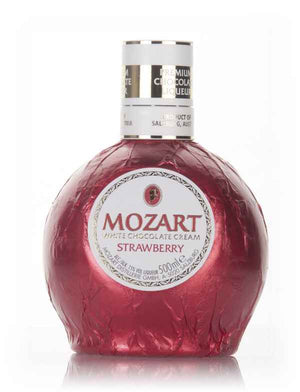 Mozart White Chocolate Strawberry Cream Liqueur | 500ML at CaskCartel.com
