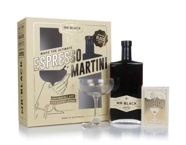 Boozy Espresso Martini Cocktail Kit With Shaker & Glasses In Gift Box