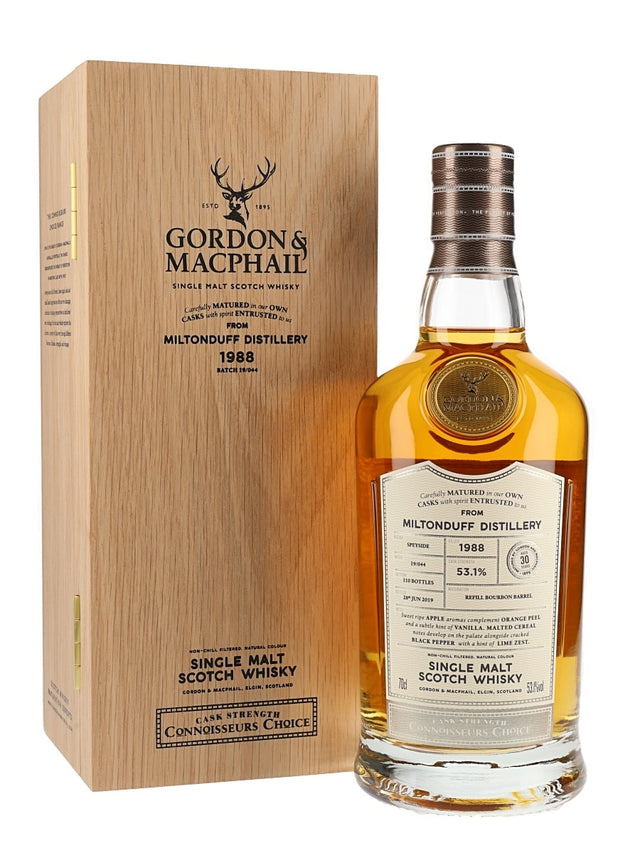 Miltonduff 1988 30 Year Old Connoisseurs Choice Speyside Single Malt Scotch Whisky | 700ML at CaskCartel.com