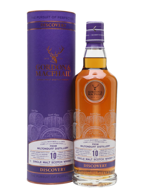 Miltonduff 10 Year Old Sherry Cask G&M Discovery Range Speyside Single Malt Scotch Whisky | 700ML at CaskCartel.com