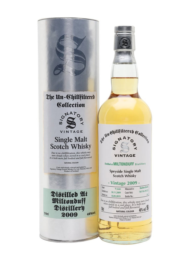 Miltonduff 9 Year Old (D.2009, B.2019) Signatory Vintage Scotch Whisky | 700ML at CaskCartel.com