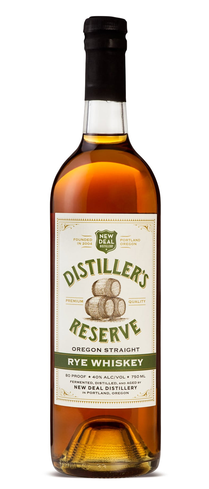 New Deal Distiller’s Reserve Oregon Straight Rye Whiskey