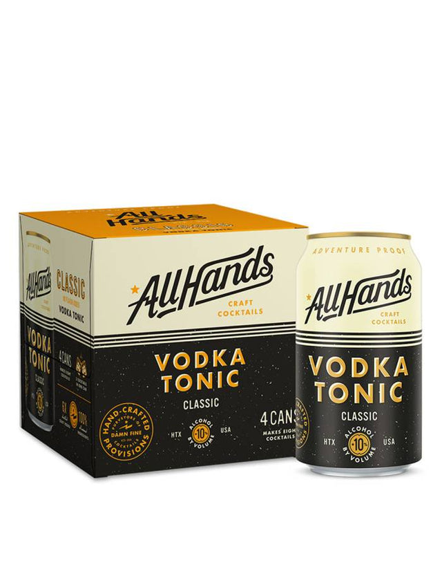 All Hands Classic Vodka Tonic Cocktail | 4*355ML at CaskCartel.com