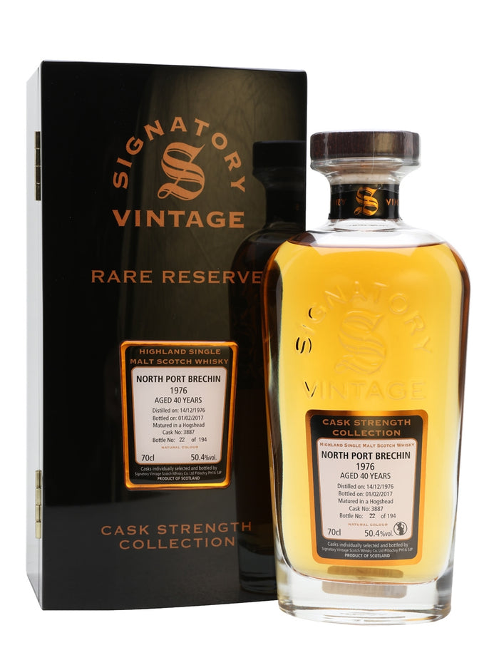 North Port Brechin 1976 40 Year Old Rare Reserve Signatory Highland Single Malt Scotch Whisky | 700ML