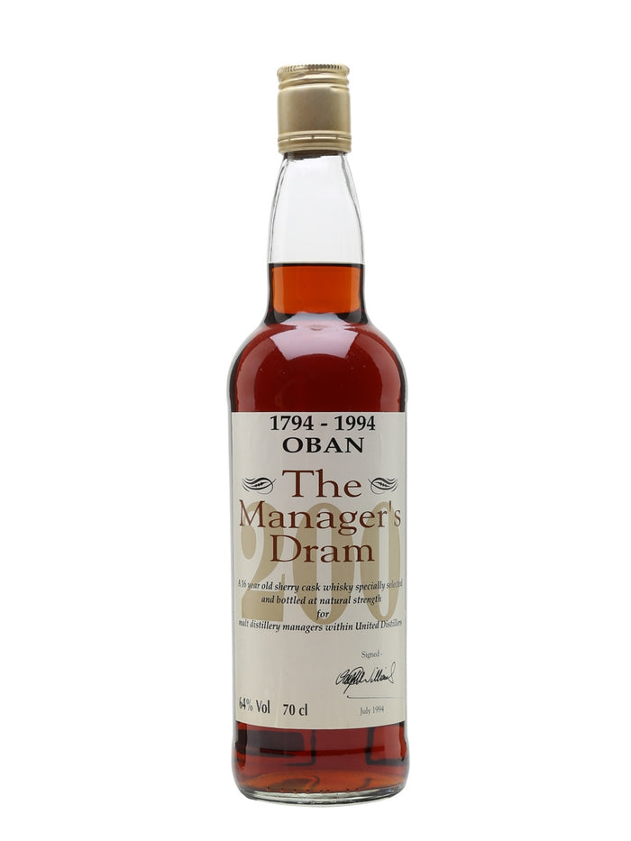 Oban Bicentenary 16 Year Old Sherry Cask Highland Single Malt Scotch Whisky | 700ML