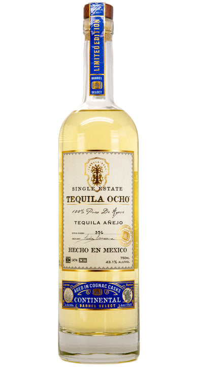 Tequila Ocho Anejo Continental Aged in Cognac Casks at CaskCartel.com