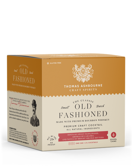 Thomas Ashbourne Craft Spirits The Classic Old Fashioned Small Batch Cocktail | 4*200ML at CaskCartel.com