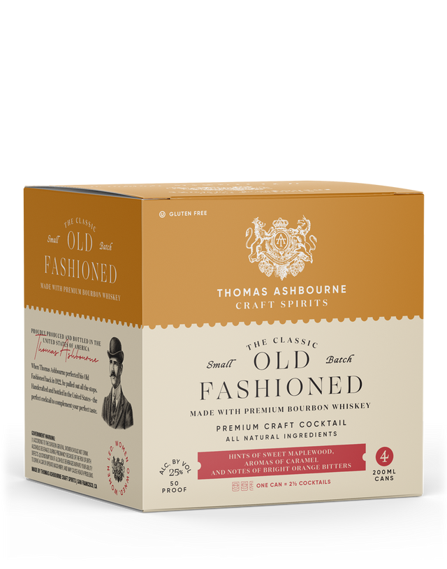 Thomas Ashbourne Craft Spirits The Classic Old Fashioned Small Batch Cocktail | 4*200ML at CaskCartel.com