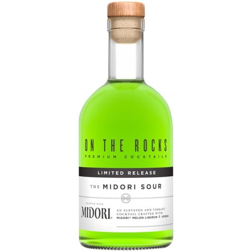 On The Rocks The Midori Sour Cocktail | 375ML at CaskCartel.com