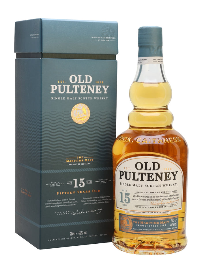 Old Pulteney 15 Year Old Highland Single Malt Scotch Whisky | 700ML