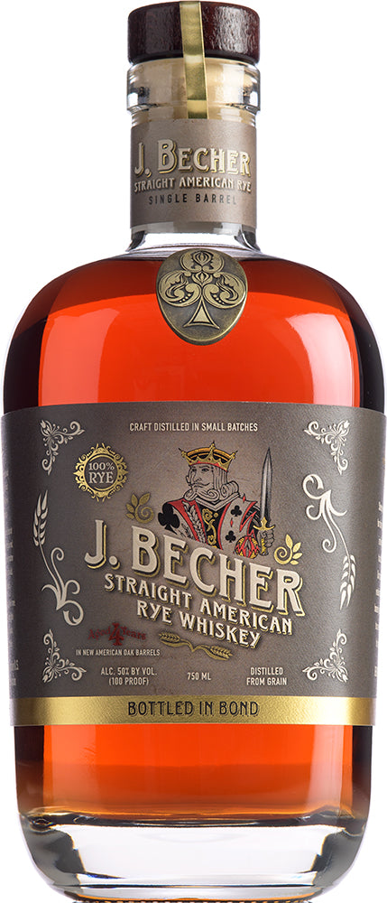 J. Becher Straight Bottled in Bond Rye Whiskey