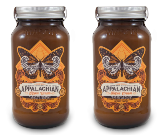 Sugarlands Appalachian Sippin' Cream Electric Orange Cream Liqueur (2) Bottle Bundle at CaskCartel.com