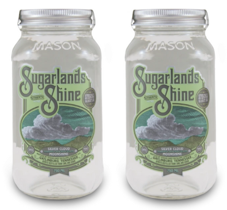 Sugarlands Shine Silver Cloud Tennessee Sour Mash Moonshine (2) Bottle Bundle at CaskCartel.com