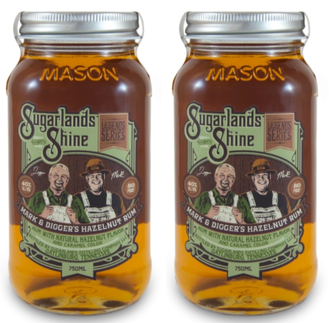 Moonshiners | Sugarlands Mark & Digger’s Hazelnut Rum (2) Bottle Bundle at CaskCartel.com