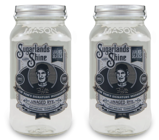 Moonshiners | Sugarlands Shine Jim Tom’s Unaged Rye Moonshine (2) Bottle Bundle at CaskCartel.com