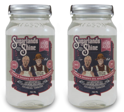 Moonshiners | Sugarlands Shine | Mark and Digger’s Rye Apple Moonshine (2) Bottle Bundle