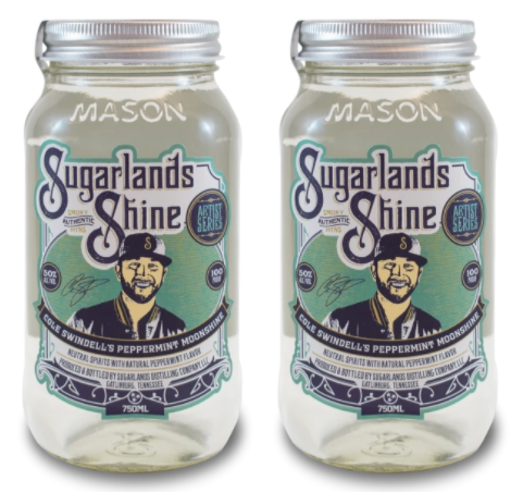 Sugarlands Shine | Cole Swindell’s Peppermint Moonshine (2) Bottle Bundle