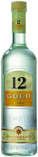 Ouzo 12 Gold (Proof 72) Liqueur | 700ML at CaskCartel.com