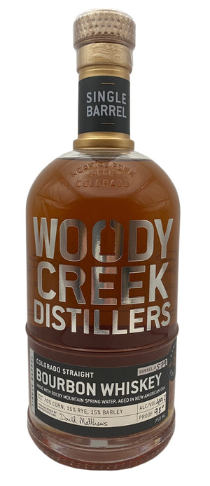 Woody Creek Distillers  (Batch 579) Single Barrel Colorado Straight Bourbon Whiskey at CaskCartel.com
