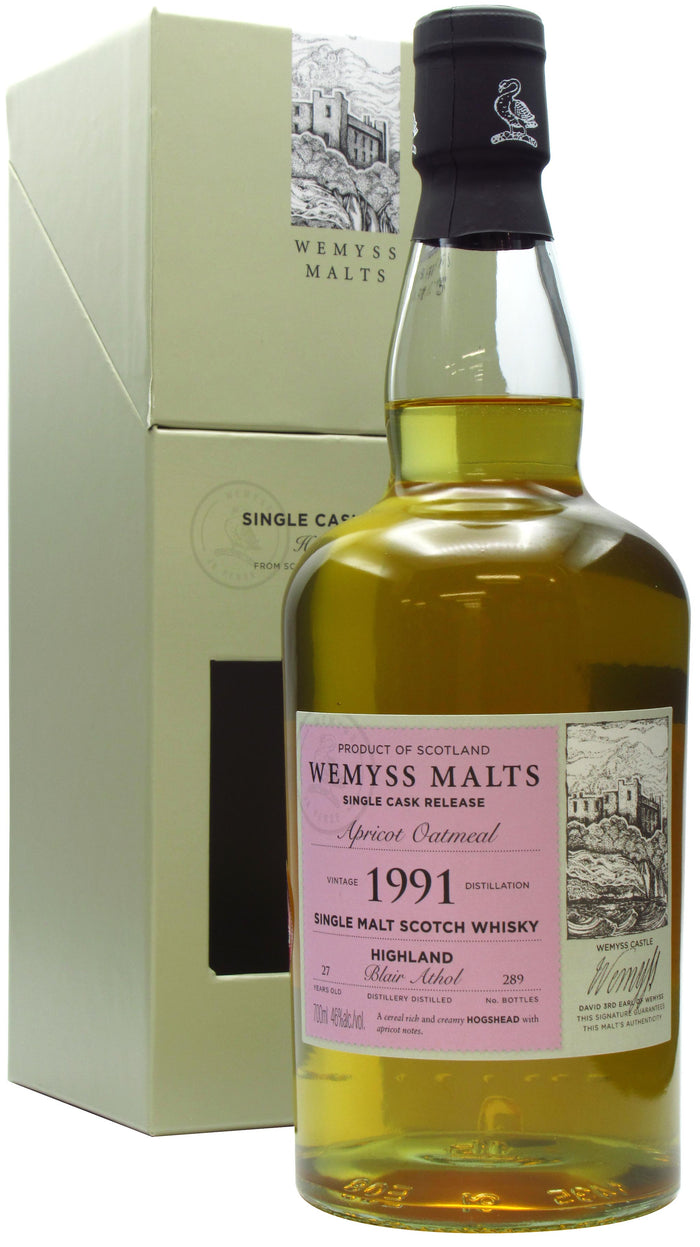 Blair Athol Apricot Oatmeal Single Cask 1991 27 Year Old Whisky | 700ML