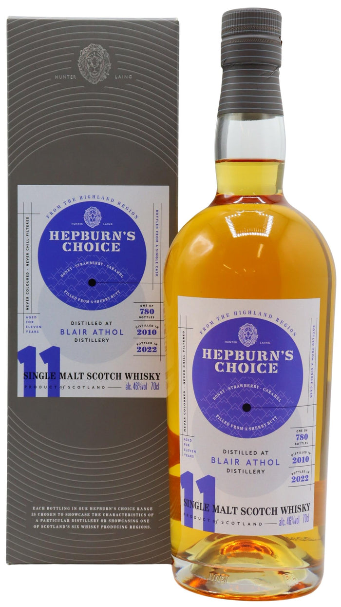 Blair Athol Hepburns Choice Sherry 2010 11 Year Old Whisky | 700ML