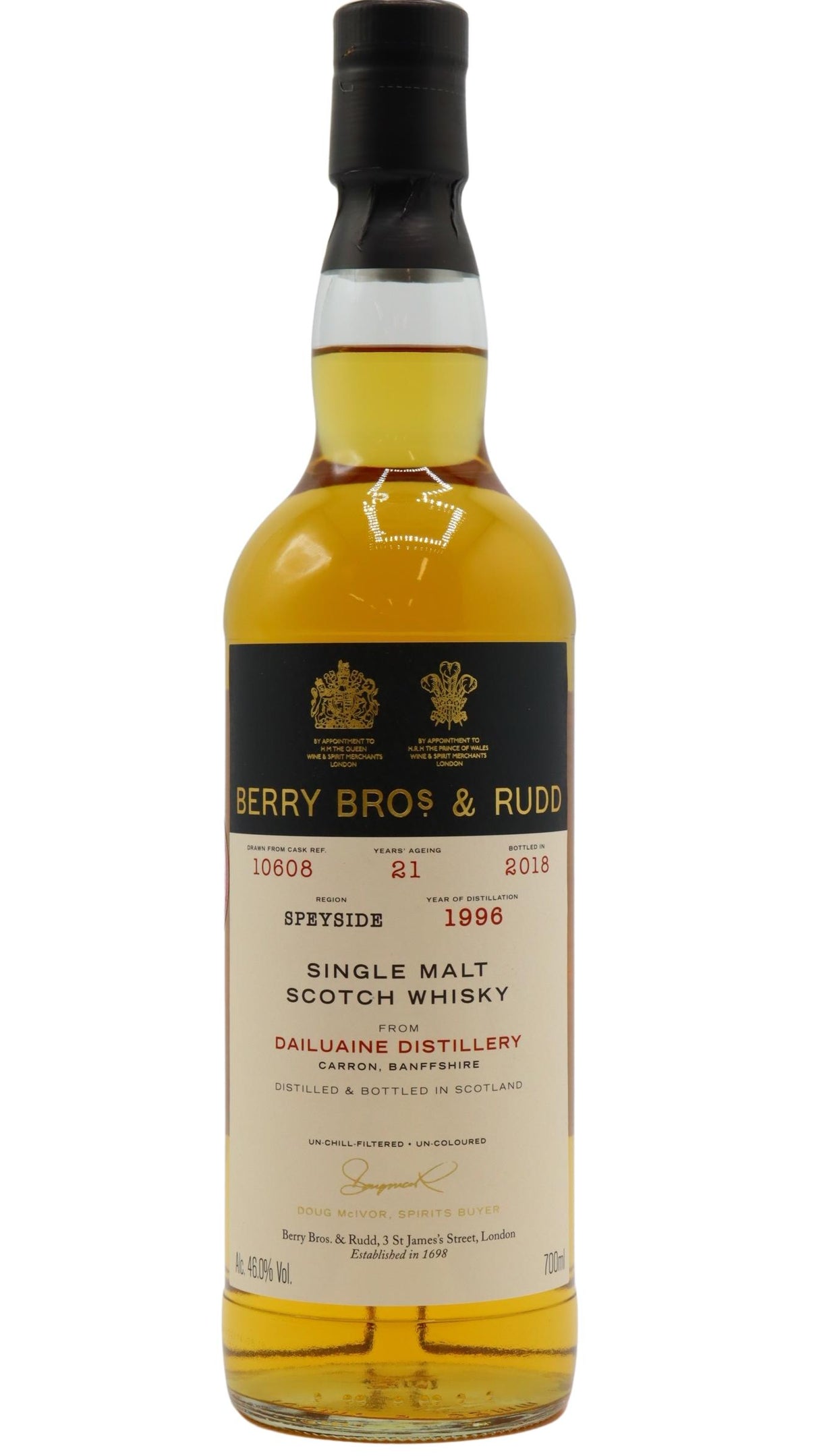 Dailuaine Berry Bros & Rudd Single Cask #10608 1996 21 Year Old Whisky | 700ML at CaskCartel.com