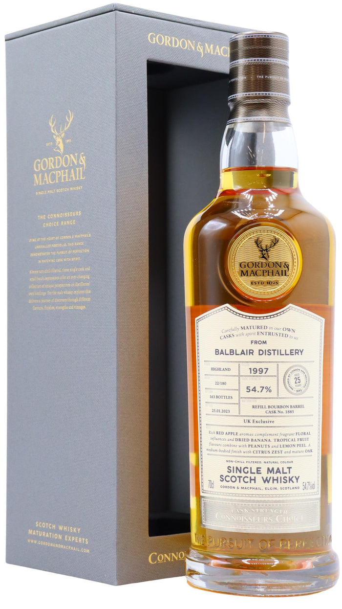 Balblair Connoisseurs Choice Single Cask #1885 (UK Exclusive) 1997 25 Year Old Whisky | 700ML