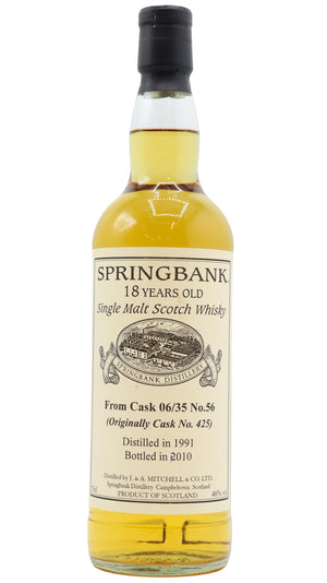 Springbank Single Cask #56 1991 18 Year Old Whisky | 700ML at CaskCartel.com